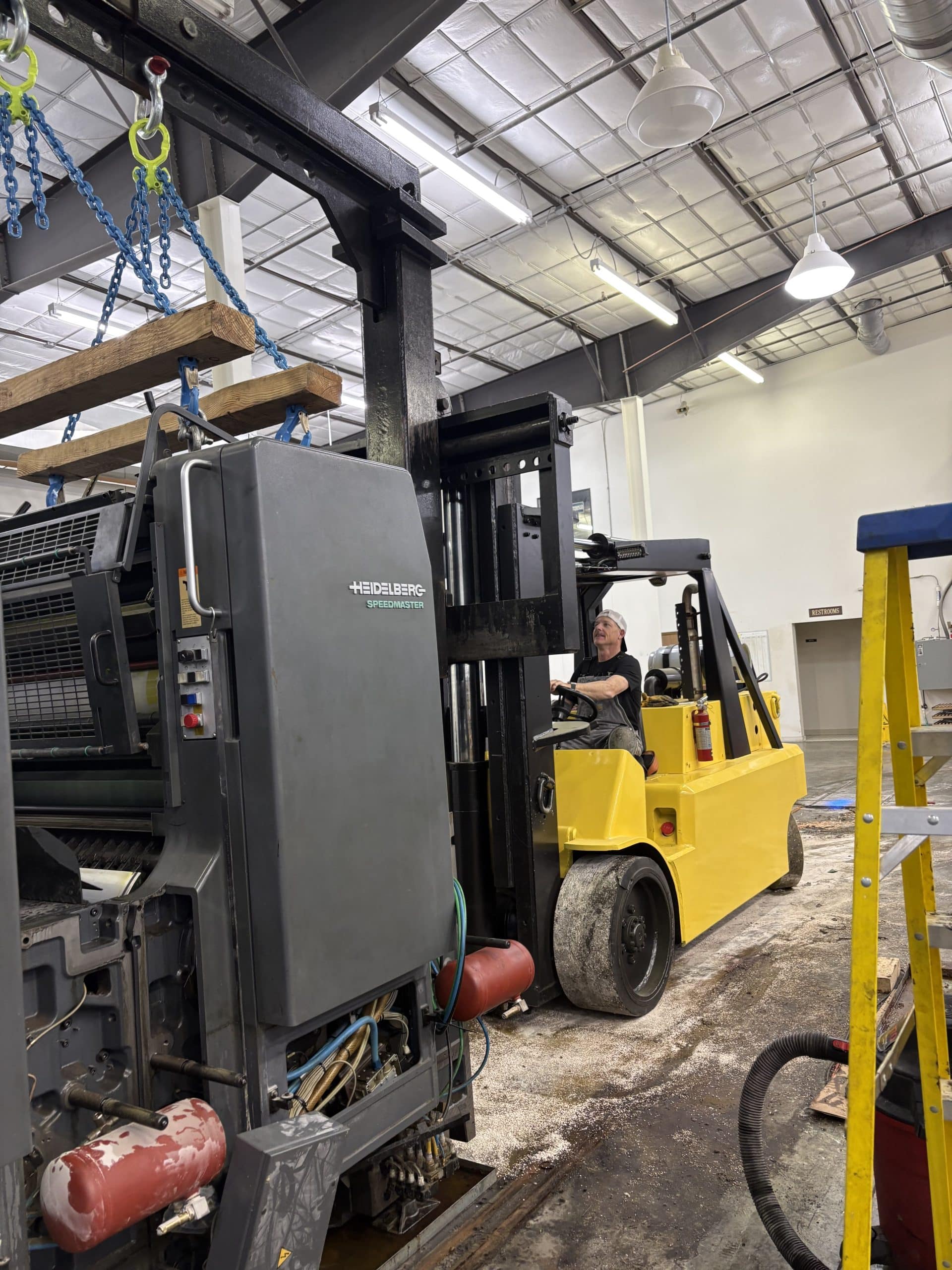 Scheduled preventative maintenance on industrial production equipment in northern Utah